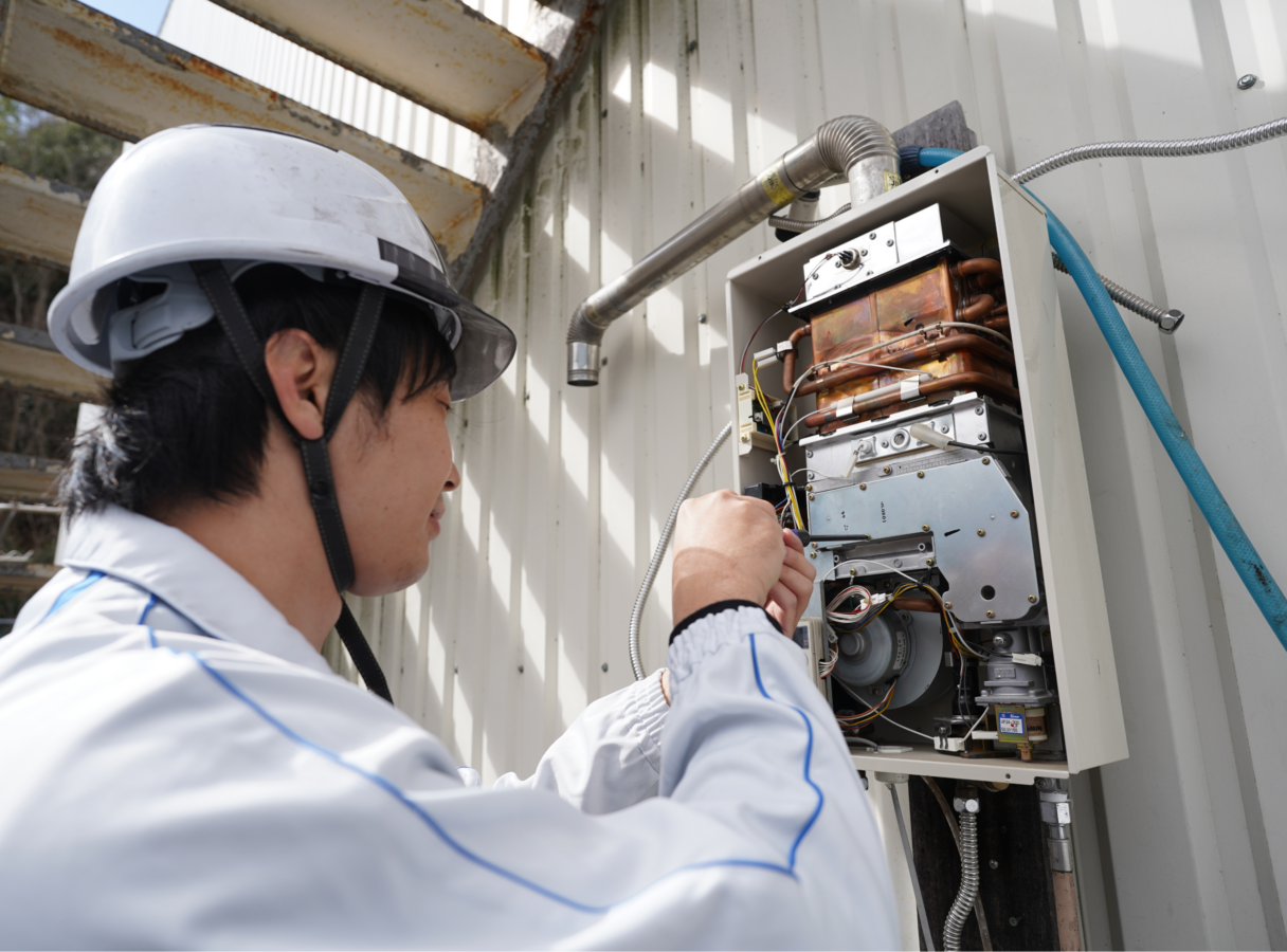 ガス設備のメンテナンス